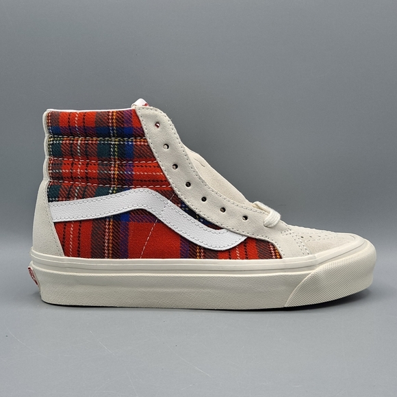 New Vans x Pendleton Sk8-Hi Top 38 DX Anaheim Factory Royal Stewart Tartan - Picture 4 of 9